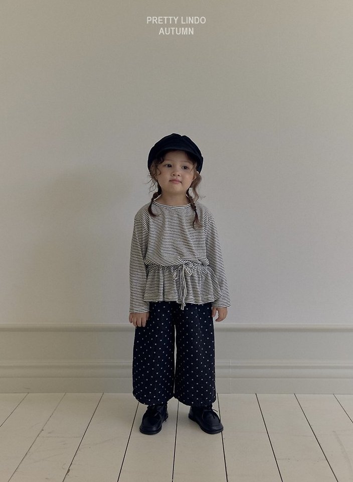 Lindo - Korean Children Fashion - #prettylittlegirls - Striped Ruched Tee - 9