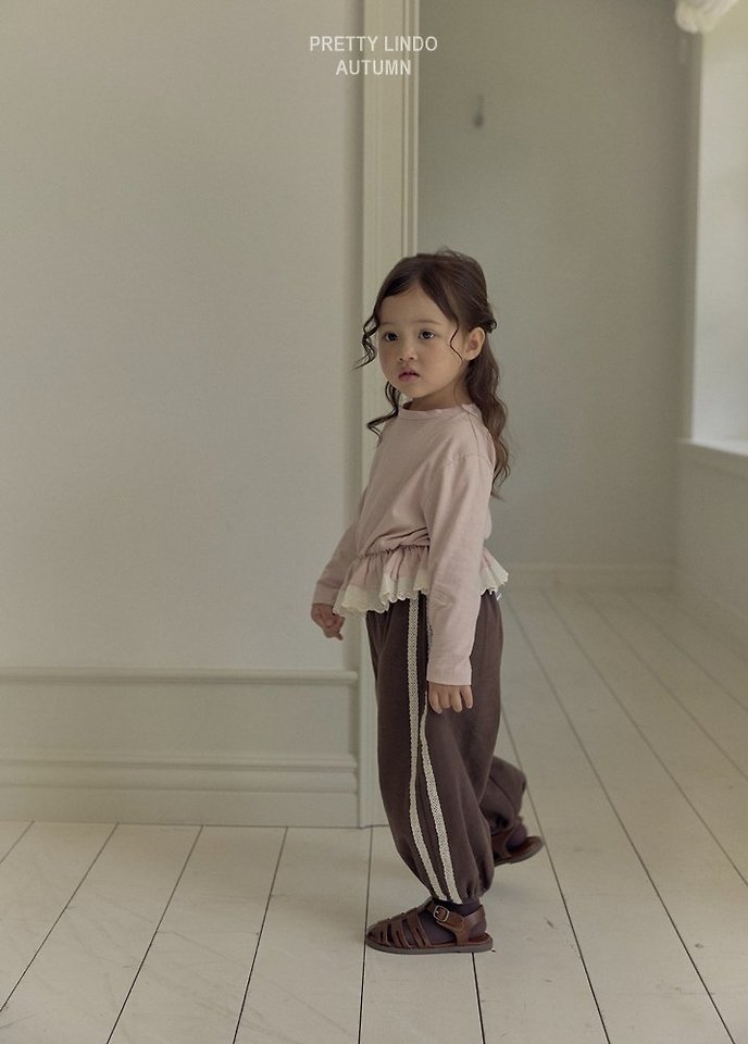 Lindo - Korean Children Fashion - #prettylittlegirls - Single Lace Ruffle Tee - 10