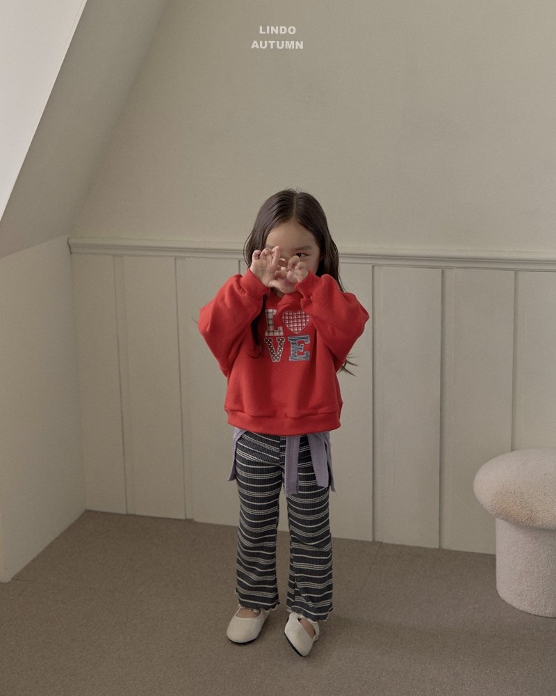 Lindo - Korean Children Fashion - #todddlerfashion - Love Heart Sweatshirt - 6