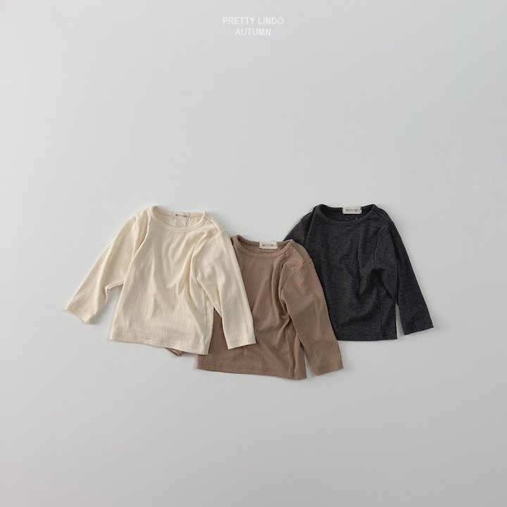 Lindo - Korean Children Fashion - #todddlerfashion - Modal Ribbed Tee