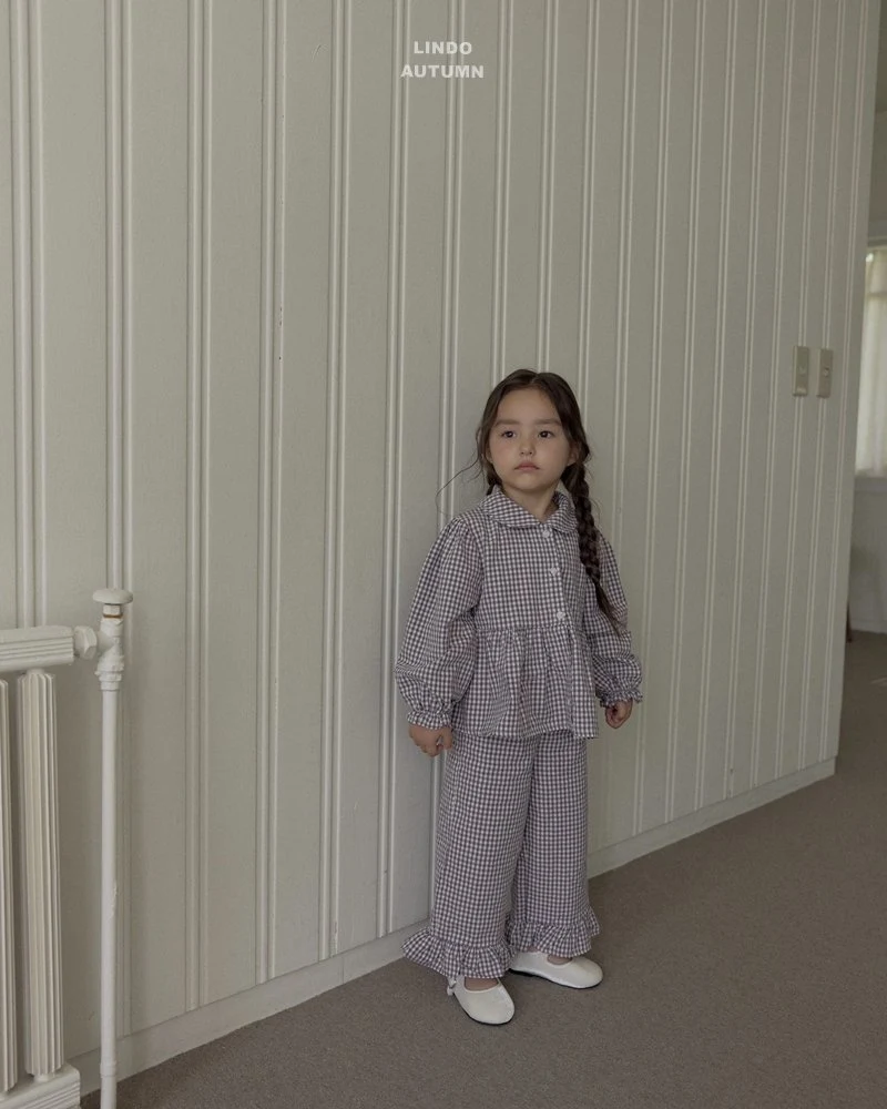 Lindo - Korean Children Fashion - #toddlerclothing - Sweet Check Blouse - 3