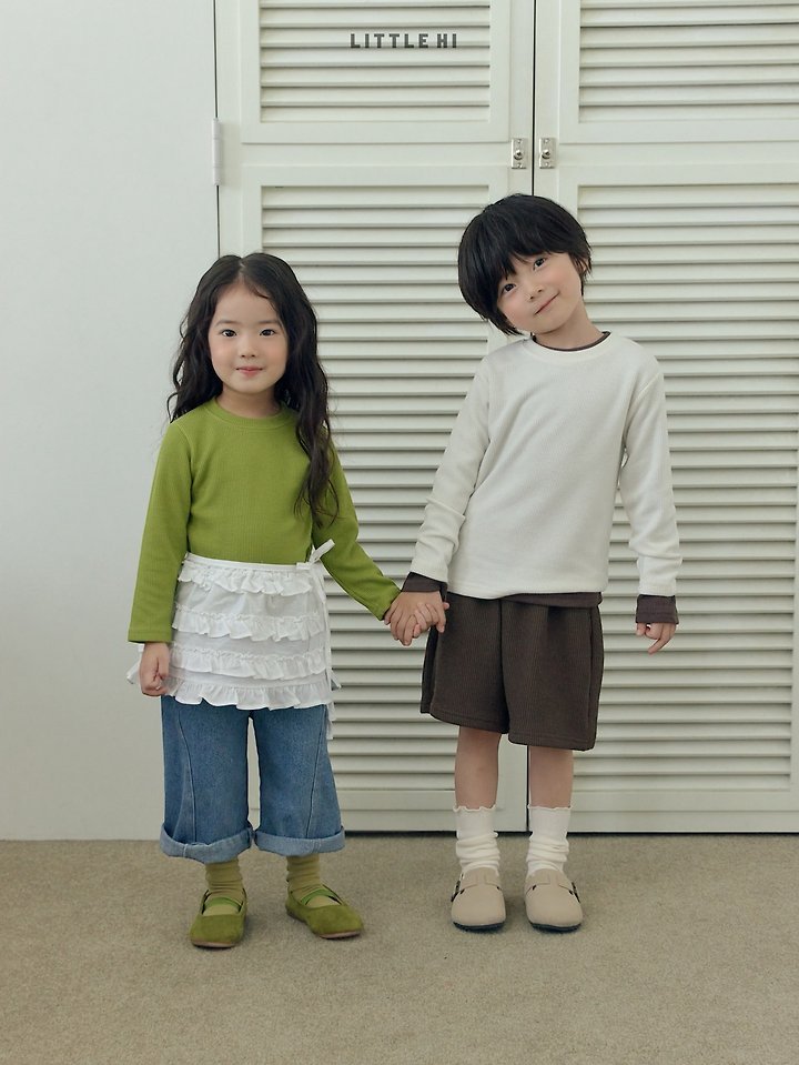 Little Hi - Korean Children Fashion - #Kfashion4kids - One Week Rib Tee - 9