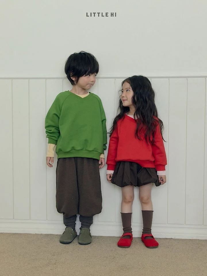 Little Hi - Korean Children Fashion - #Kfashion4kids - Kids V-neck Sweatshirts - 7
