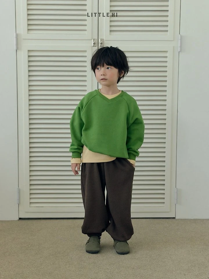 Little Hi - Korean Children Fashion - #childofig - Kids V-neck Sweatshirts - 12