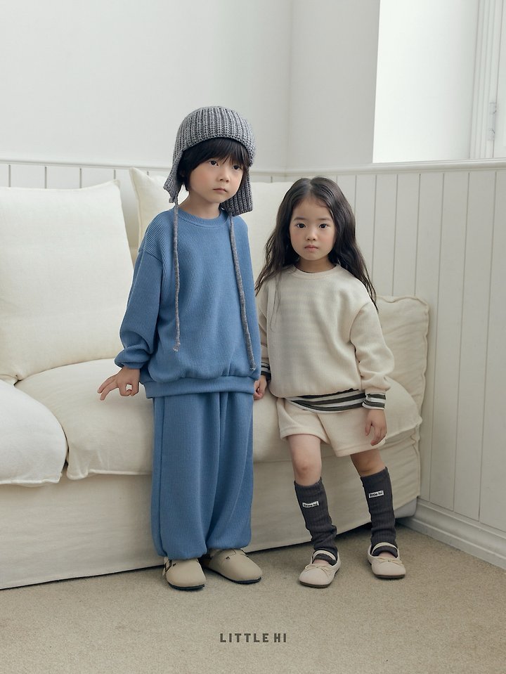 Little Hi - Korean Children Fashion - #childofig - Texture Half Pants - 11