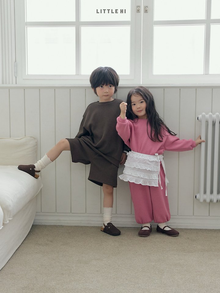 Little Hi - Korean Children Fashion - #childofig - Texture Sweatshirts - 7