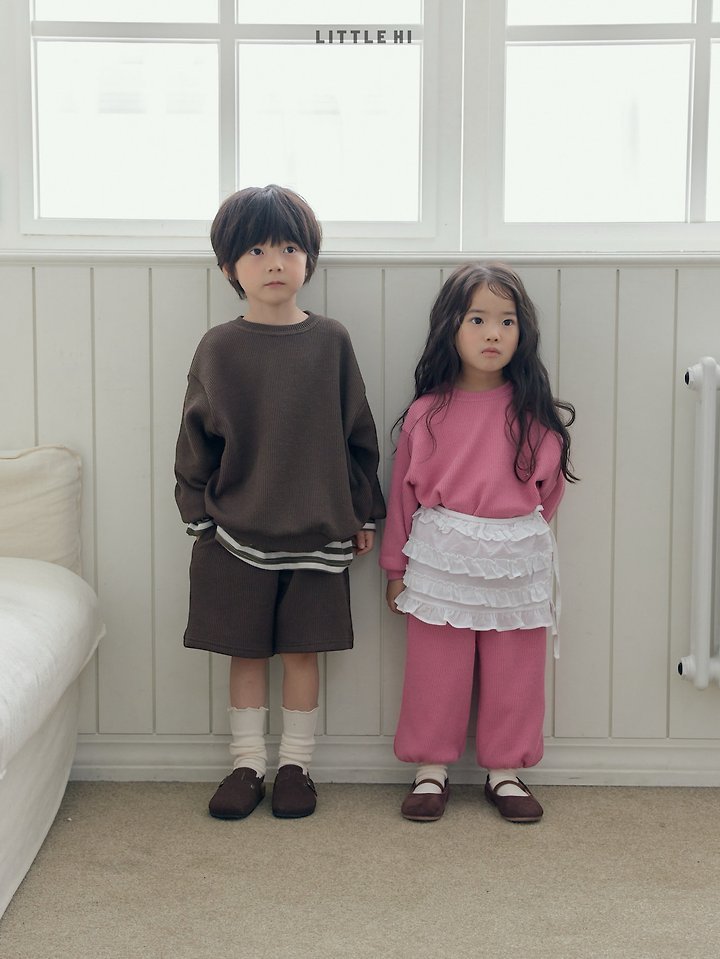 Little Hi - Korean Children Fashion - #childofig - Texture Sweatshirts - 8
