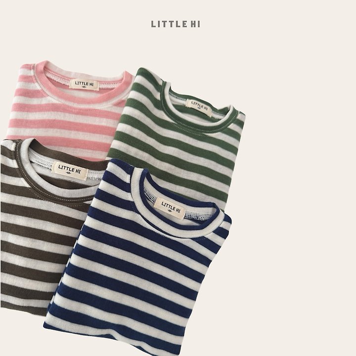 Little Hi - Korean Children Fashion - #childofig - Autumn Stripe Tee - 5