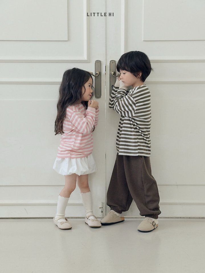 Little Hi - Korean Children Fashion - #childofig - Autumn Stripe Tee - 6