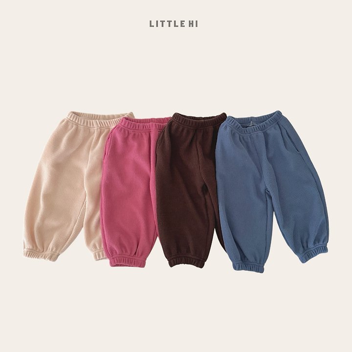 Little Hi - Korean Children Fashion - #childofig - Texture Jogger Pants - 4