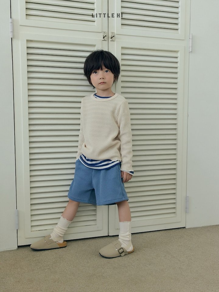Little Hi - Korean Children Fashion - #discoveringself - Wafe Big Rib Tee - 12