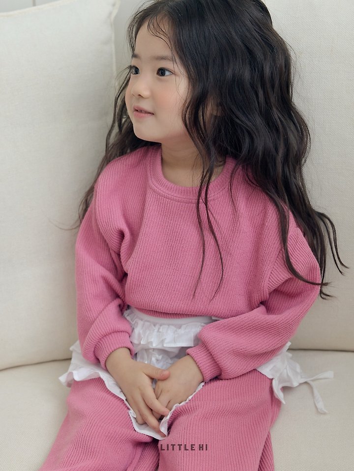 Little Hi - Korean Children Fashion - #discoveringself - Texture Sweatshirts - 11