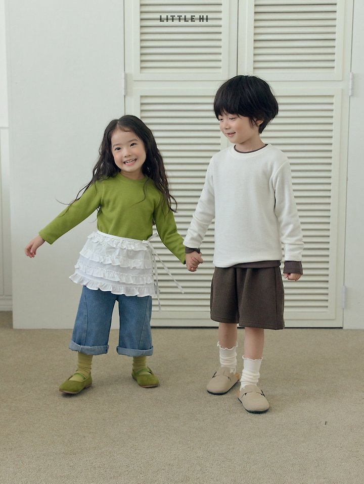Little Hi - Korean Children Fashion - #fashionkids - One Week Rib Tee - 5