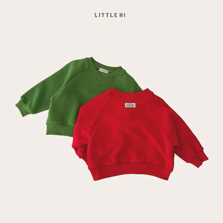 Little Hi - Korean Children Fashion - #fashionkids - Kids V-neck Sweatshirts - 4