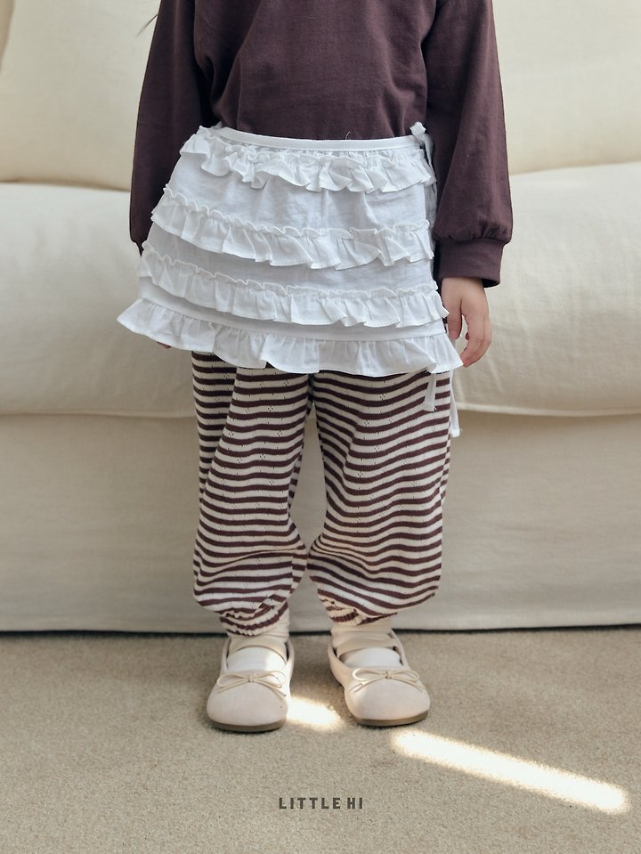 Little Hi - Korean Children Fashion - #kidsstore - Eyelet Stripe Jogger Pants - 11