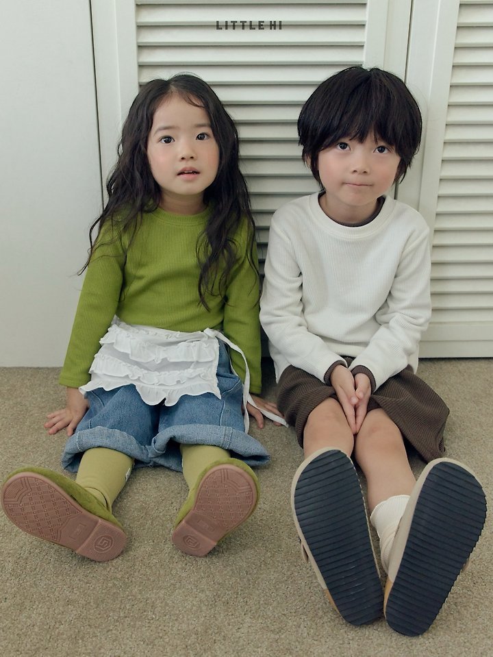 Little Hi - Korean Children Fashion - #kidsstore - One Week Rib Tee - 7