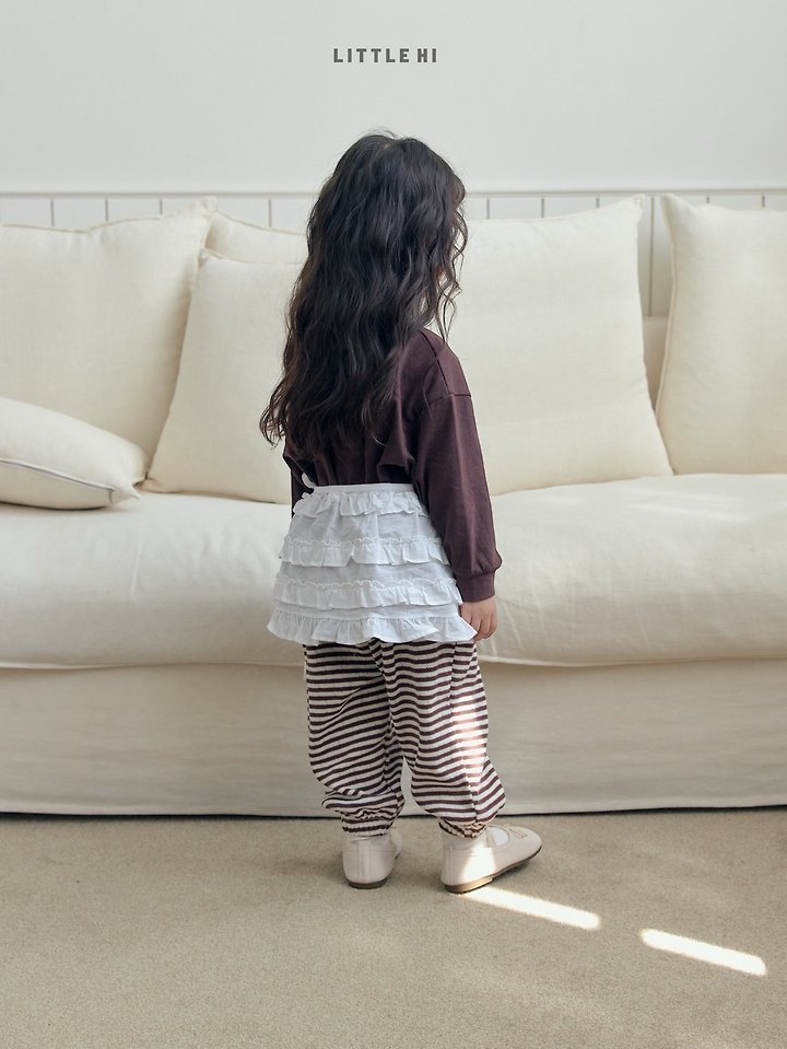 Little Hi - Korean Children Fashion - #kidzfashiontrend - Eyelet Stripe Jogger Pants - 12