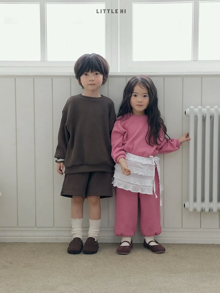Little Hi - Korean Children Fashion - #kidzfashiontrend - Texture Jogger Pants - 10