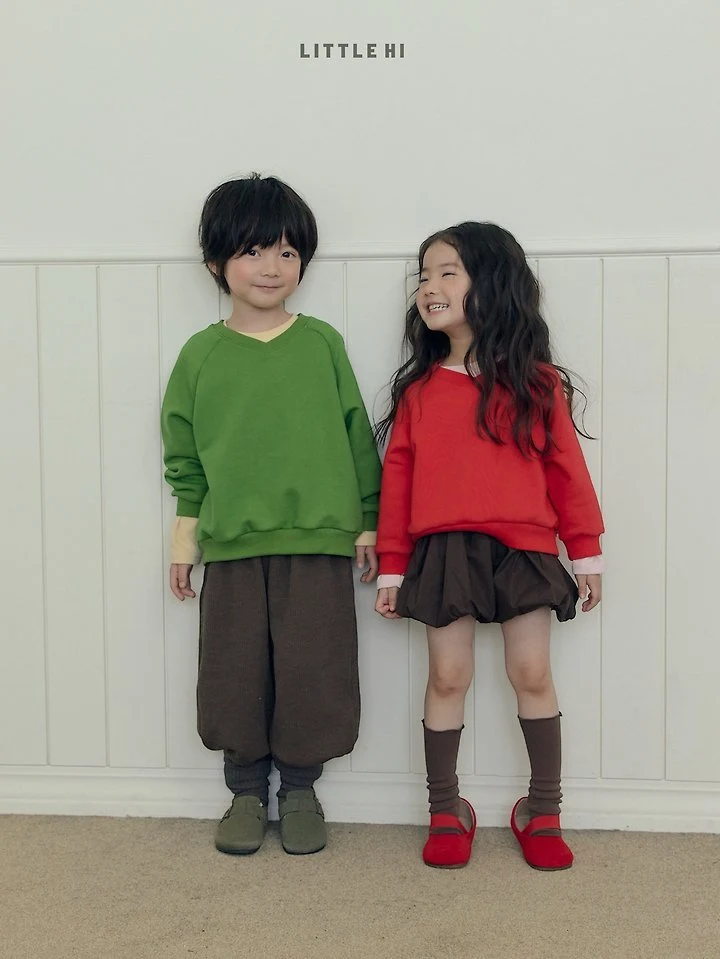 Little Hi - Korean Children Fashion - #kidzfashiontrend - Kids V-neck Sweatshirts - 6