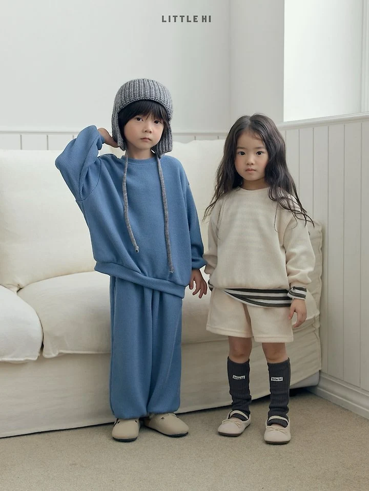 Little Hi - Korean Children Fashion - #kidzfashiontrend - Texture Sweatshirts