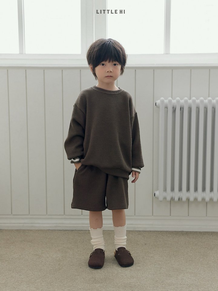 Little Hi - Korean Children Fashion - #littlefashionista - Texture Half Pants - 7