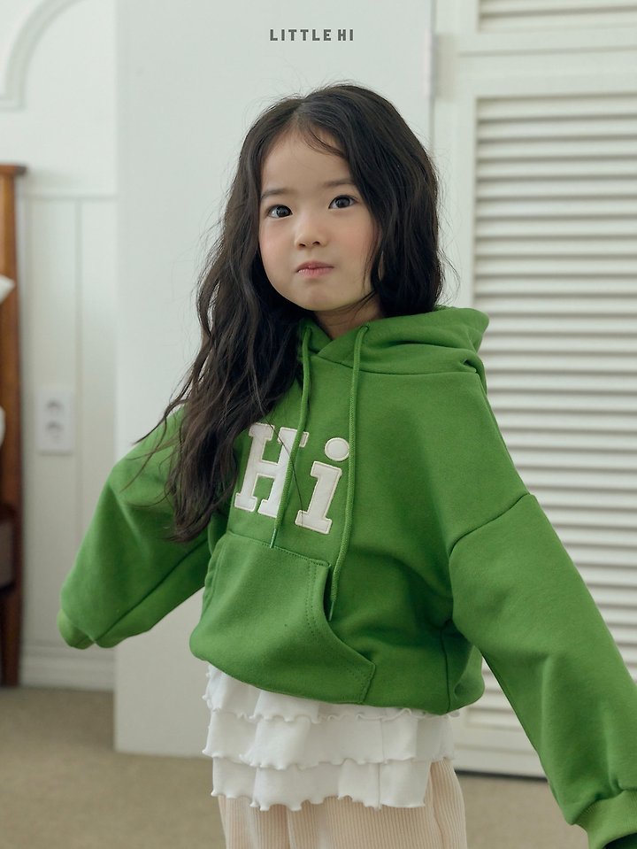 Little Hi - Korean Children Fashion - #magicofchildhood - Hi Embroidery Hoodie - 10