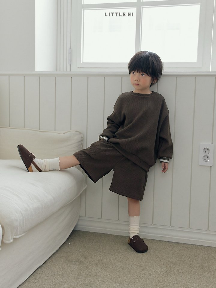 Little Hi - Korean Children Fashion - #magicofchildhood - Texture Half Pants - 8