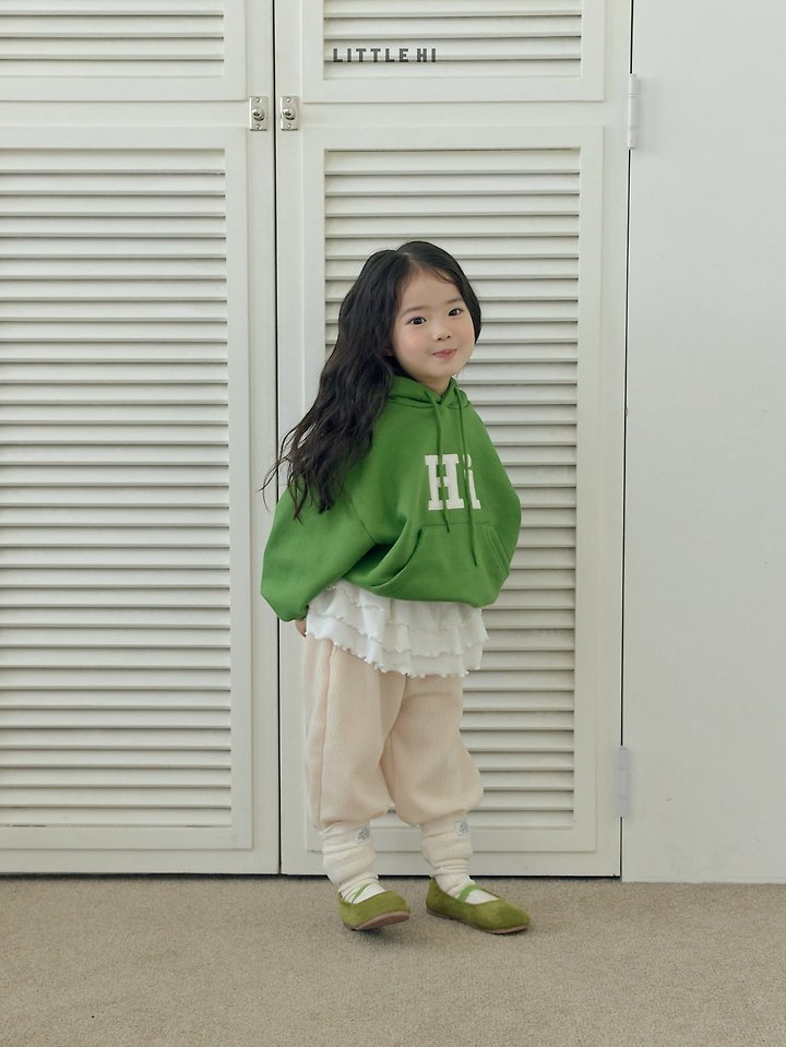 Little Hi - Korean Children Fashion - #minifashionista - Hi Embroidery Hoodie - 11