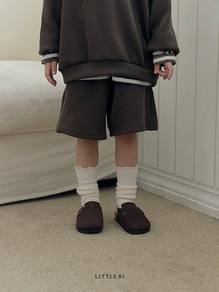 Little Hi - Korean Children Fashion - #minifashionista - Texture Half Pants - 9