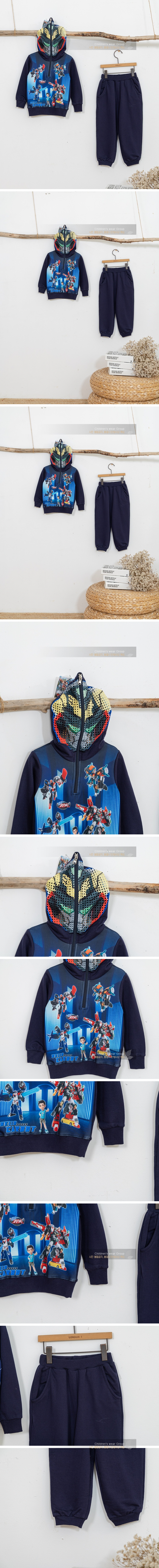 HC Mask Half Zip-up Top & Bottom Set by London I for Child - view 1