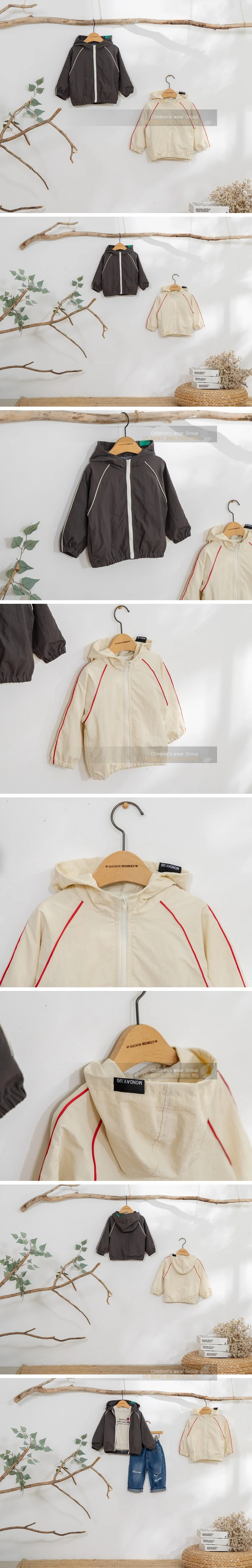 London I - Korean Children Fashion - #littlefashionista - Clean Hooded Jacket