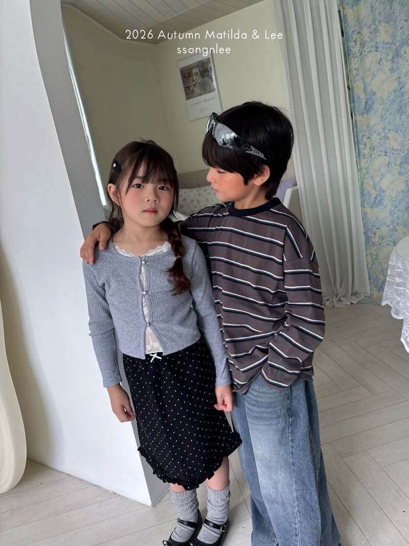 Matilda & Lee - Korean Children Fashion - #Kfashion4kids - Lace Cardigan Tee - 8
