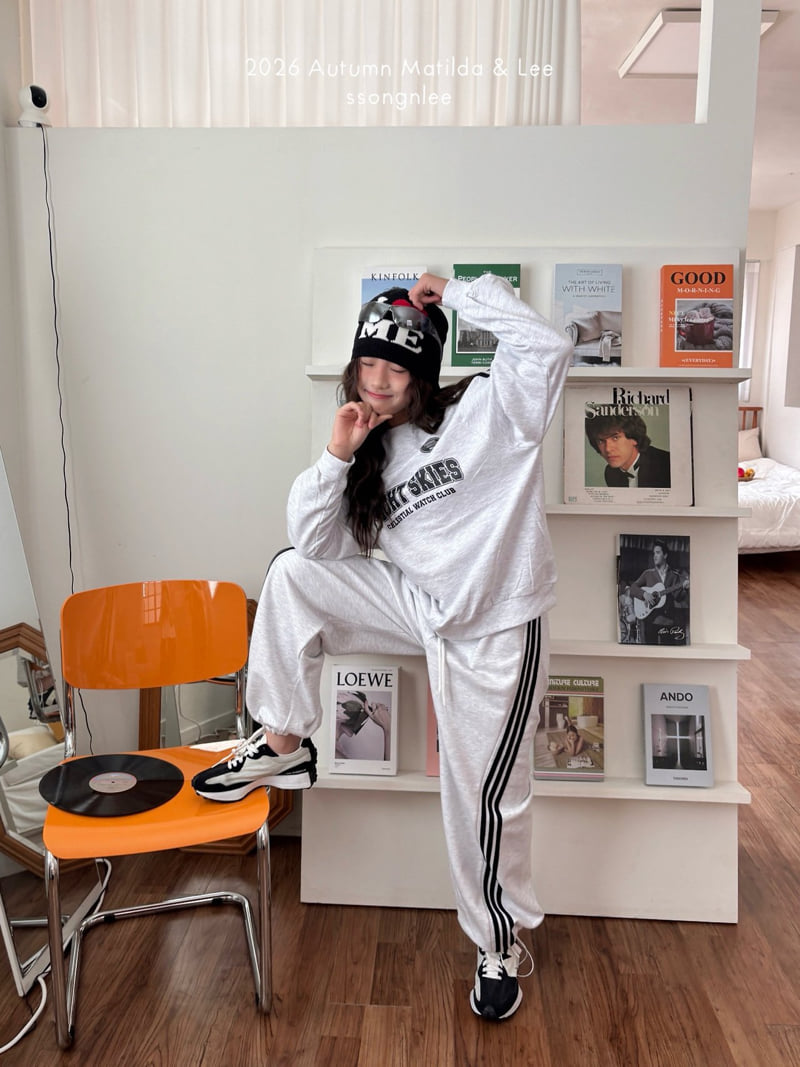 Matilda & Lee - Korean Children Fashion - #Kfashion4kids - Two-Line Sweatshirt - 5
