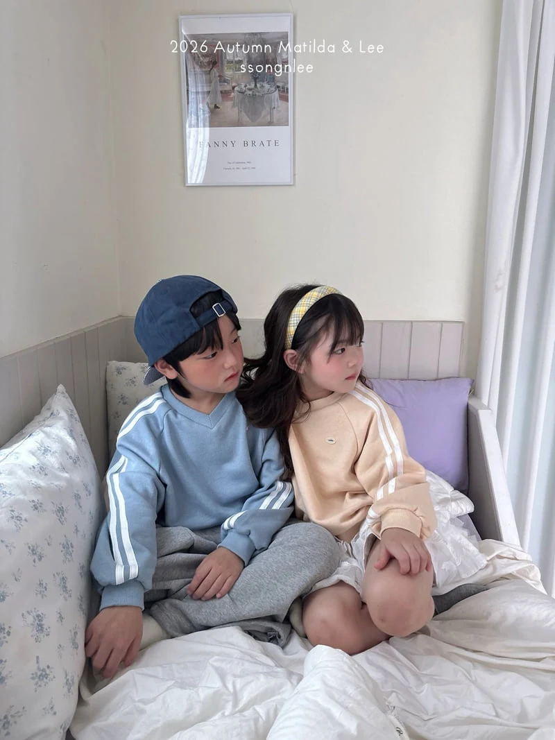 Matilda & Lee - Korean Children Fashion - #Kfashion4kids - Snug Two-Line Sweatshirt - 10