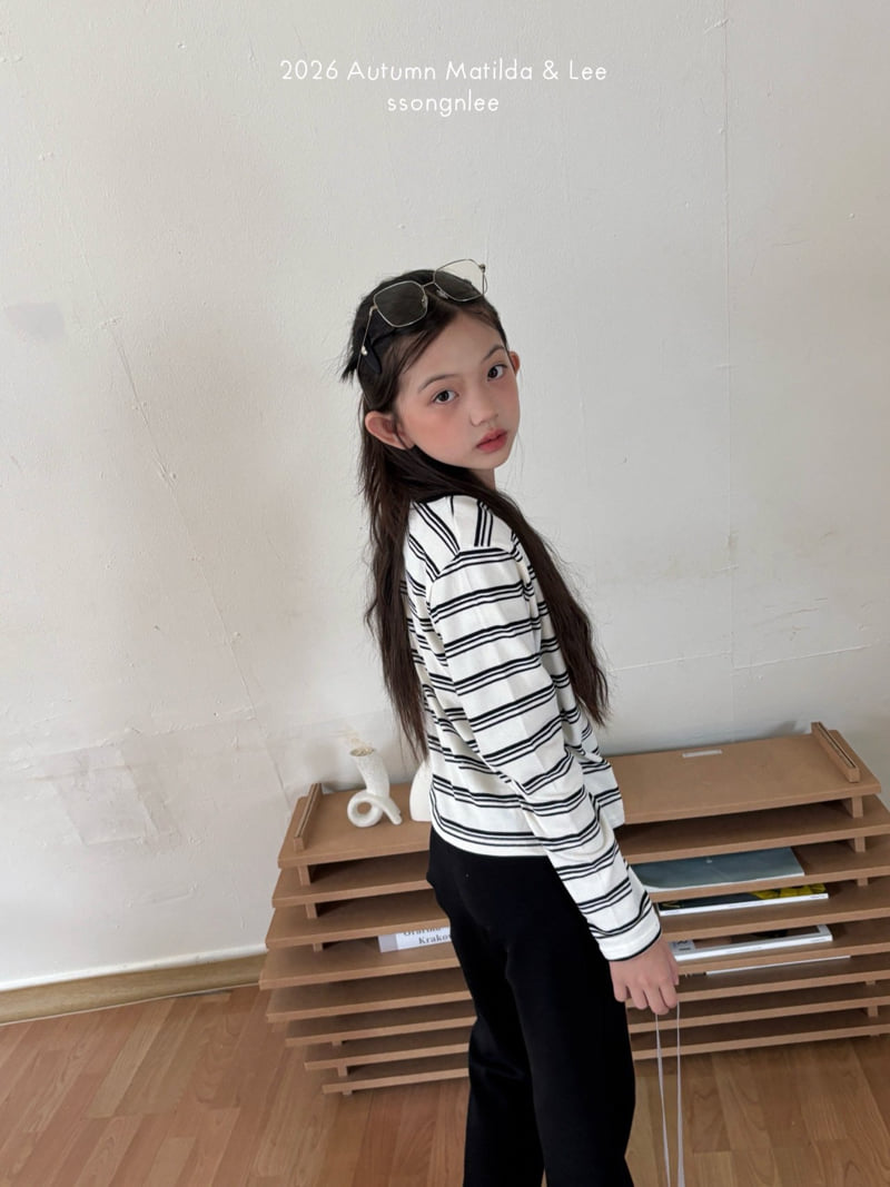 Matilda & Lee - Korean Children Fashion - #Kfashion4kids - Move Stripe Cardigan Set - 5