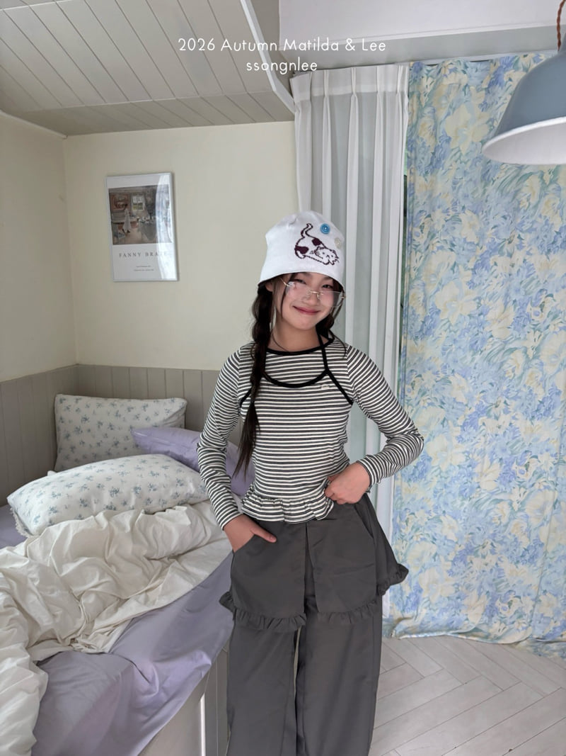 Matilda & Lee - Korean Children Fashion - #Kfashion4kids - Day Stripe Halterneck Tee - 3