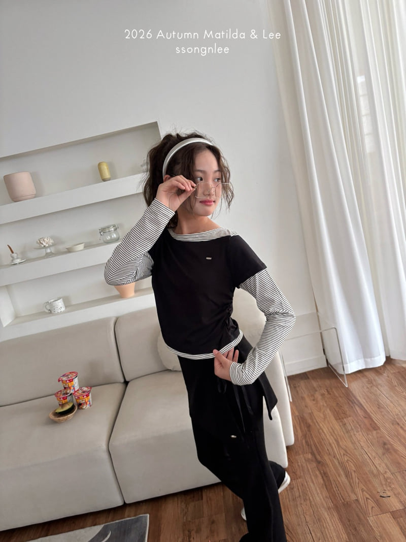 Matilda & Lee - Korean Children Fashion - #childofig - Layered Stripe Tee - 9