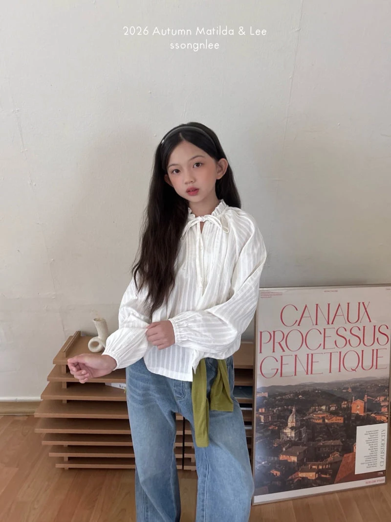 Matilda & Lee - Korean Children Fashion - #childofig - Pintuck Shirring Blouse - 10