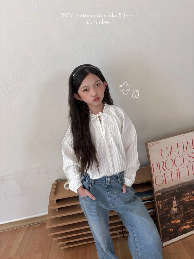 Matilda & Lee - Korean Children Fashion - #childofig - Pintuck Shirring Blouse - 9