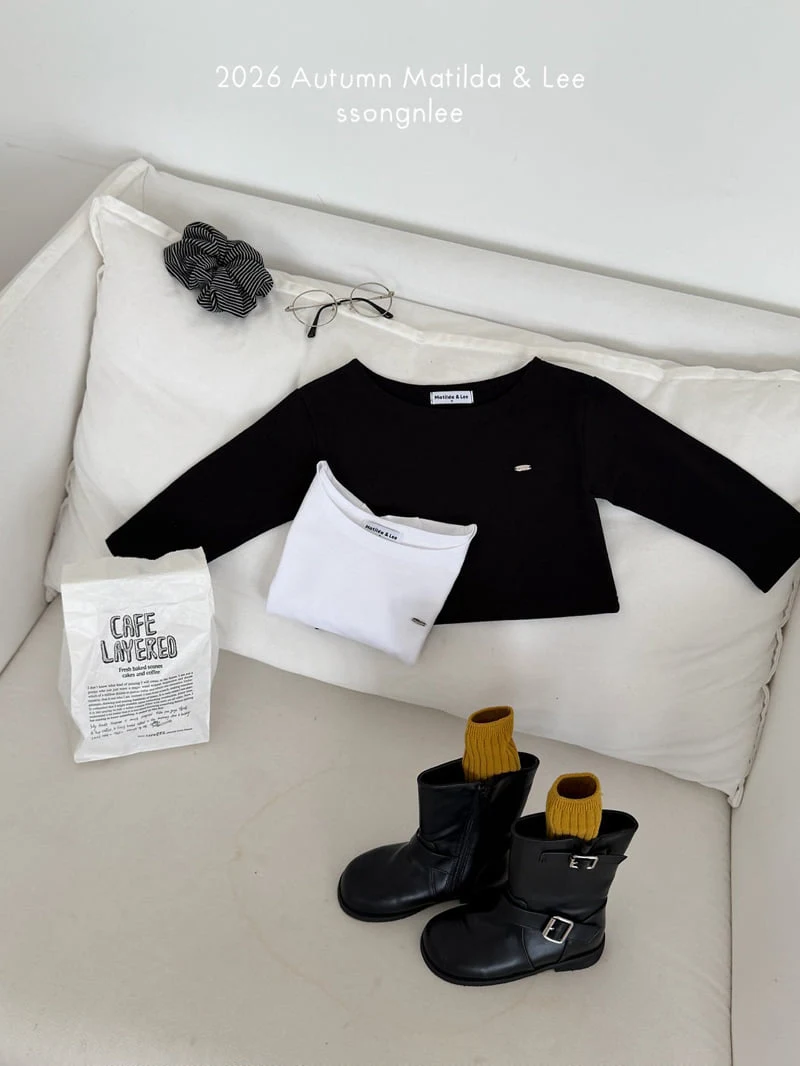 Matilda & Lee - Korean Children Fashion - #prettylittlegirls - Asymmetric Off Tee - 4