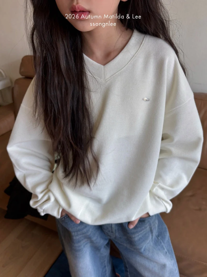 Matilda & Lee - Korean Children Fashion - #childofig - V-Neck Sweatshirt