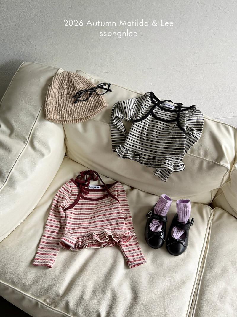 Matilda & Lee - Korean Children Fashion - #childofig - Day Stripe Halterneck Tee - 11
