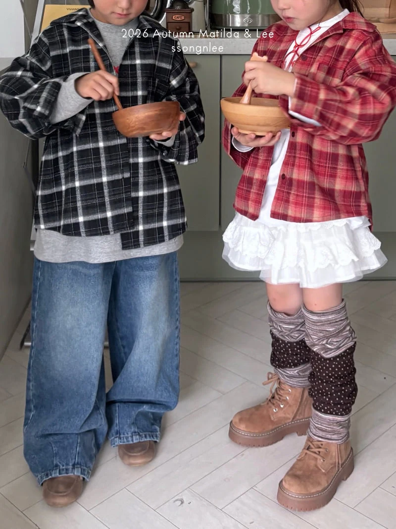 Matilda & Lee - Korean Children Fashion - #childofig - Biker Check Shirt - 7