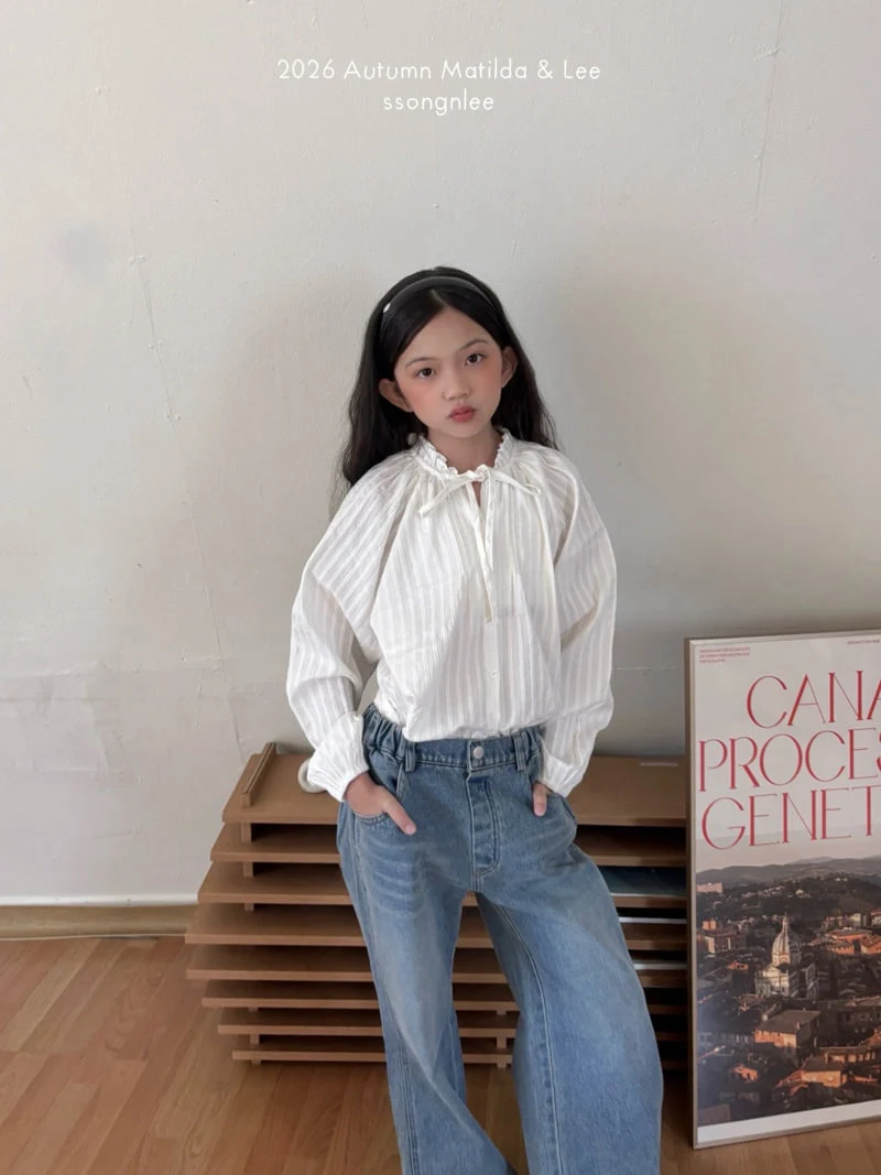 Matilda & Lee - Korean Children Fashion - #childrensboutique - Pintuck Shirring Blouse - 11