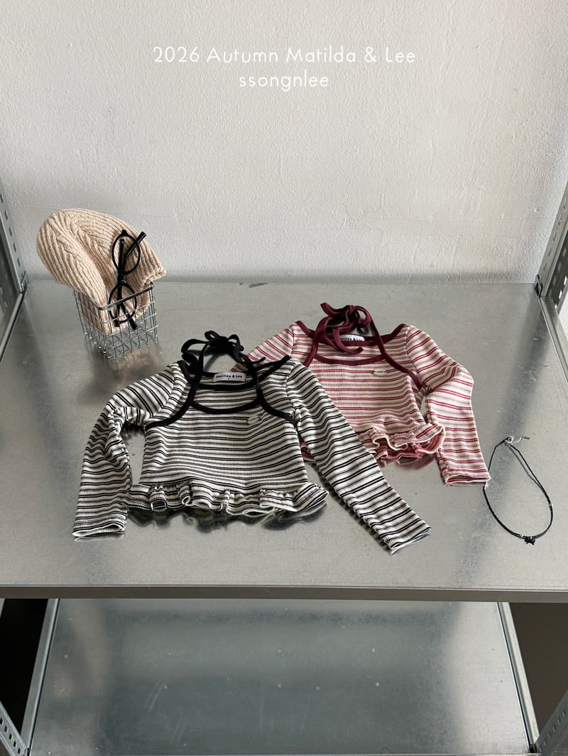 Matilda & Lee - Korean Children Fashion - #childrensboutique - Day Stripe Halterneck Tee - 12