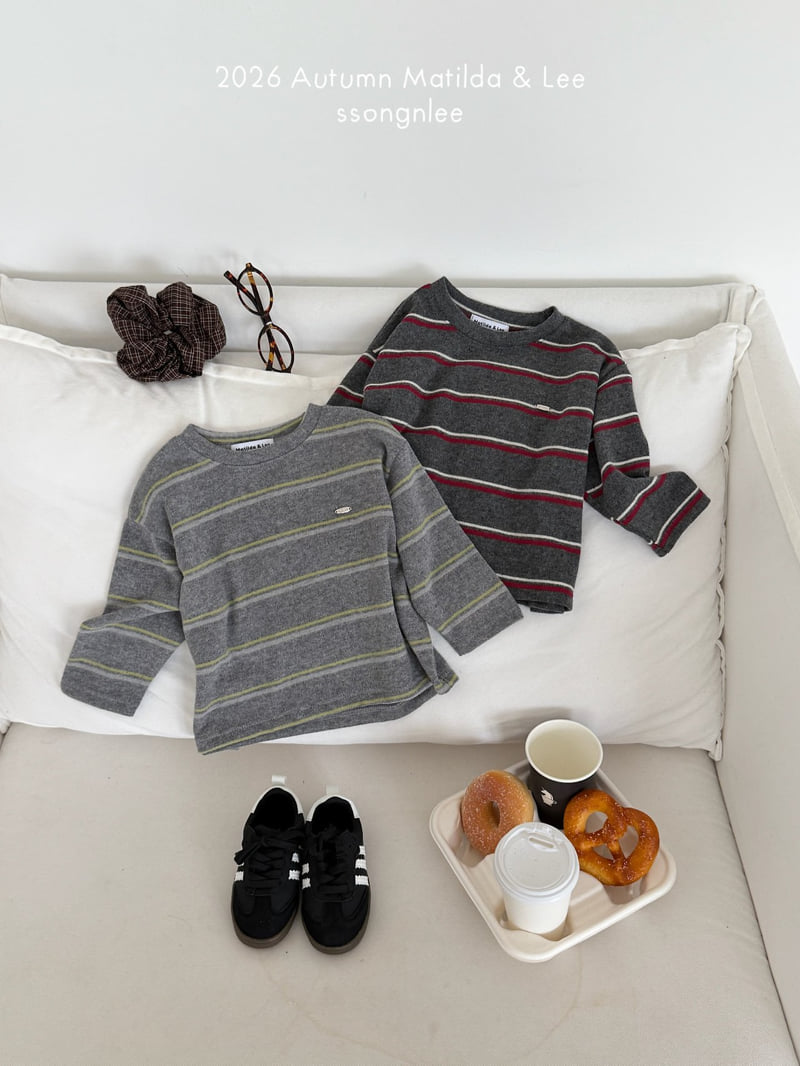 Matilda & Lee - Korean Children Fashion - #childrensboutique - Happy Stripe Knit Tee - 3