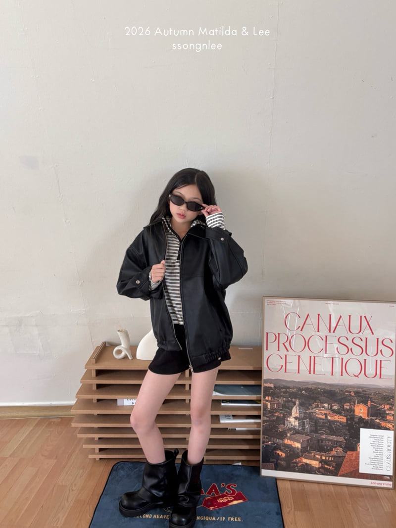 Matilda & Lee - Korean Children Fashion - #designkidswear - Leather Blouson - 5