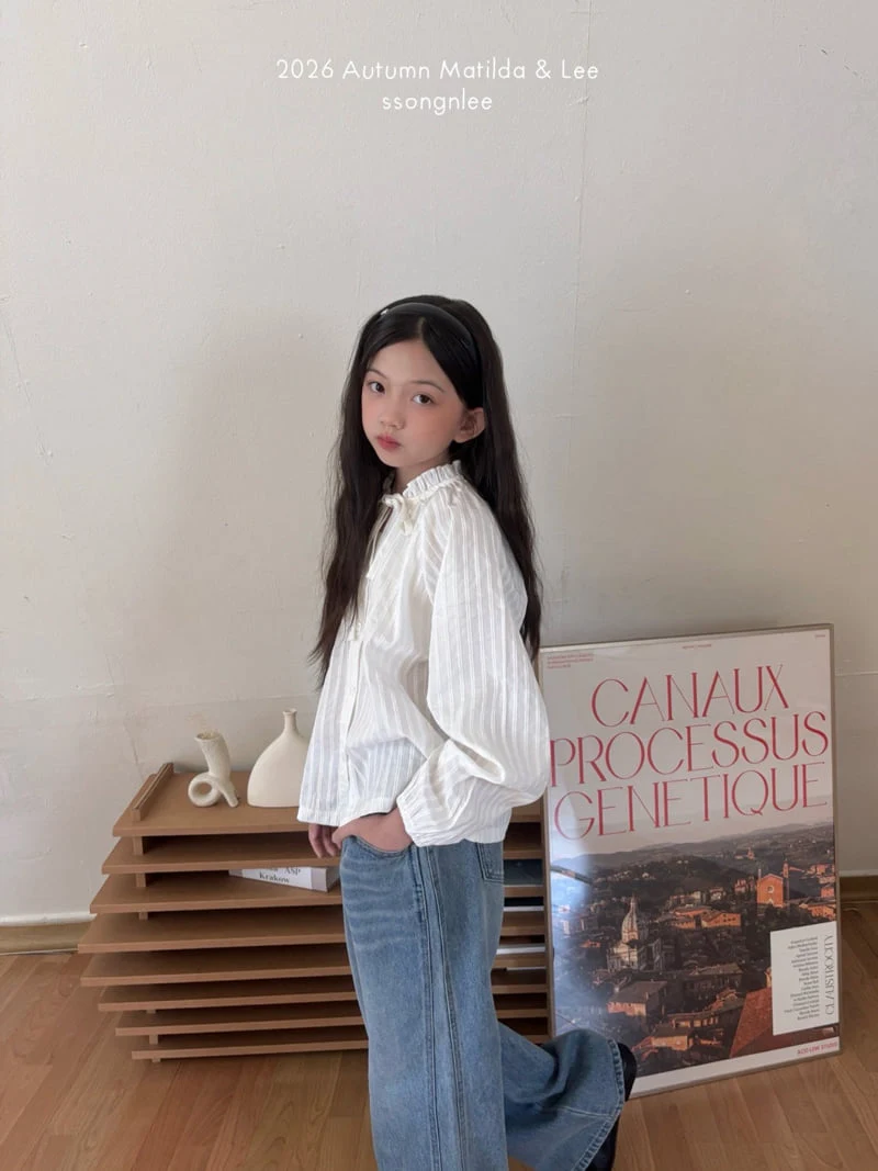 Matilda & Lee - Korean Children Fashion - #designkidswear - Pintuck Shirring Blouse - 12