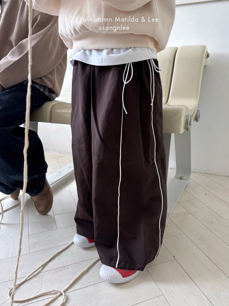 Matilda & Lee - Korean Children Fashion - #designkidswear - Side Pompom String Pants