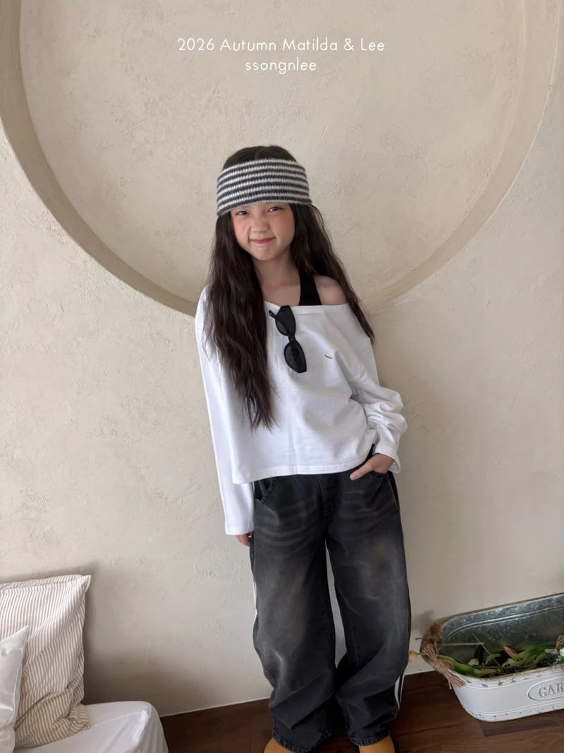 Matilda & Lee - Korean Children Fashion - #designkidswear - Asymmetric Off Tee - 7